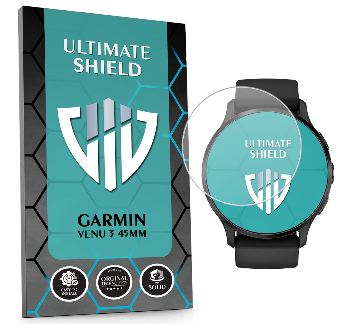 SZKŁO HYBRYDOWE SZKIEŁKO OCHRONNE NA SMARTWATCH DO GARMIN VENU 3 45MM