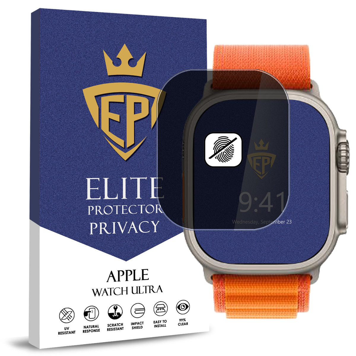 FOLIA 5D PRYWATYZUJĄCA SZKŁO ANTI-SPY DO APPLE WATCH ULTRA CAŁY EKRAN