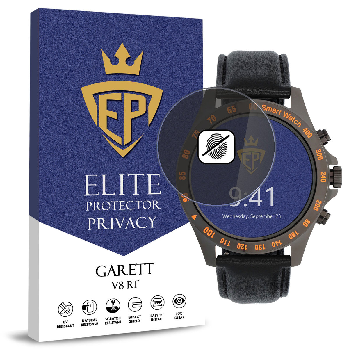 FOLIA 5D PRYWATYZUJĄCA SZKŁO ANTI-SPY DO GARETT V8 RT CAŁY EKRAN