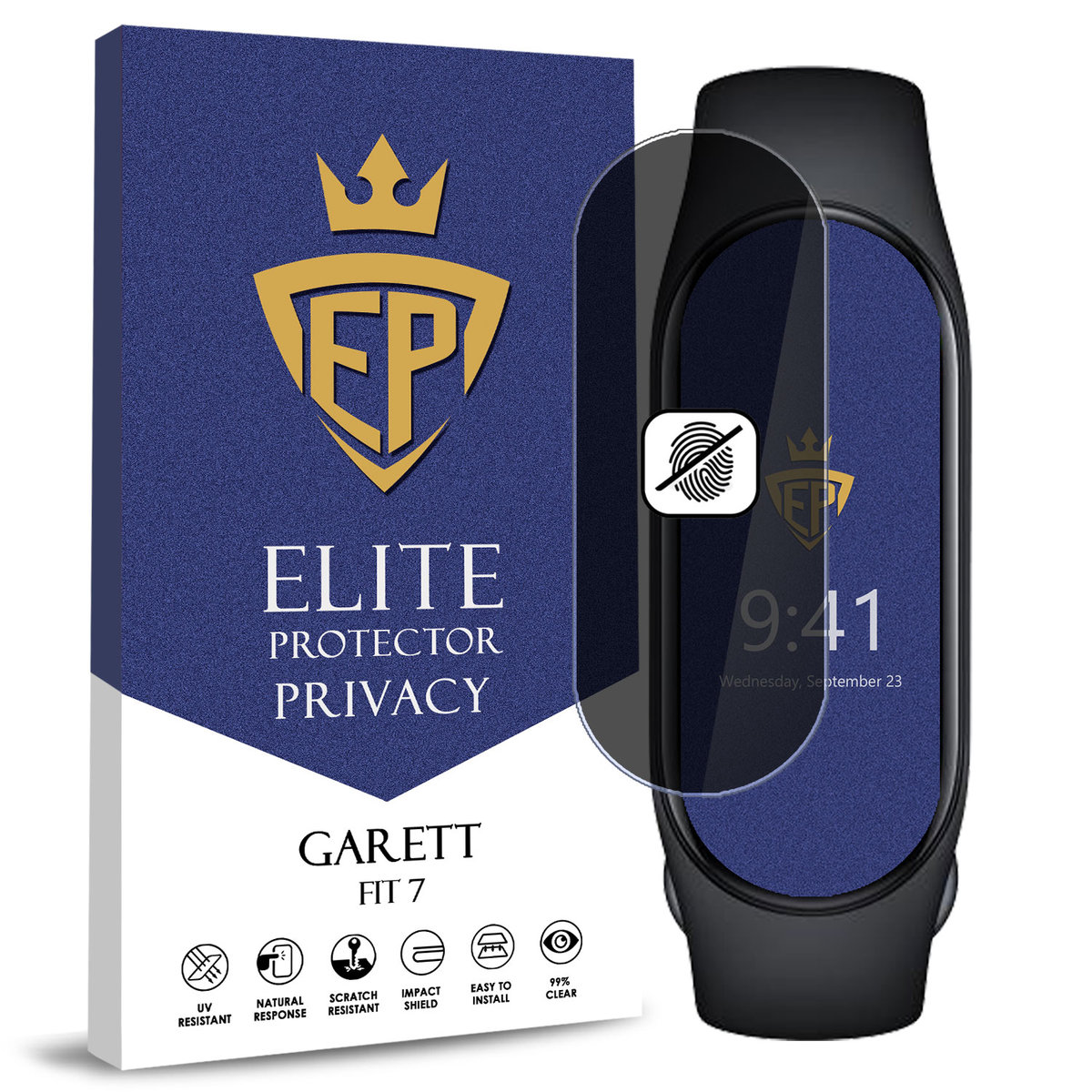 FOLIA 5D PRYWATYZUJĄCA SZKŁO ANTI-SPY DO GARETT FIT 7 CAŁY EKRAN