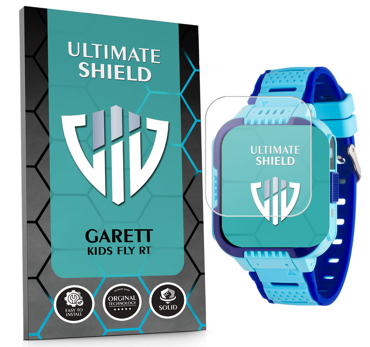 SZKŁO HYBRYDOWE SZKIEŁKO OCHRONNE NA SMARTWATCH DO GARETT KIDS FLY RT