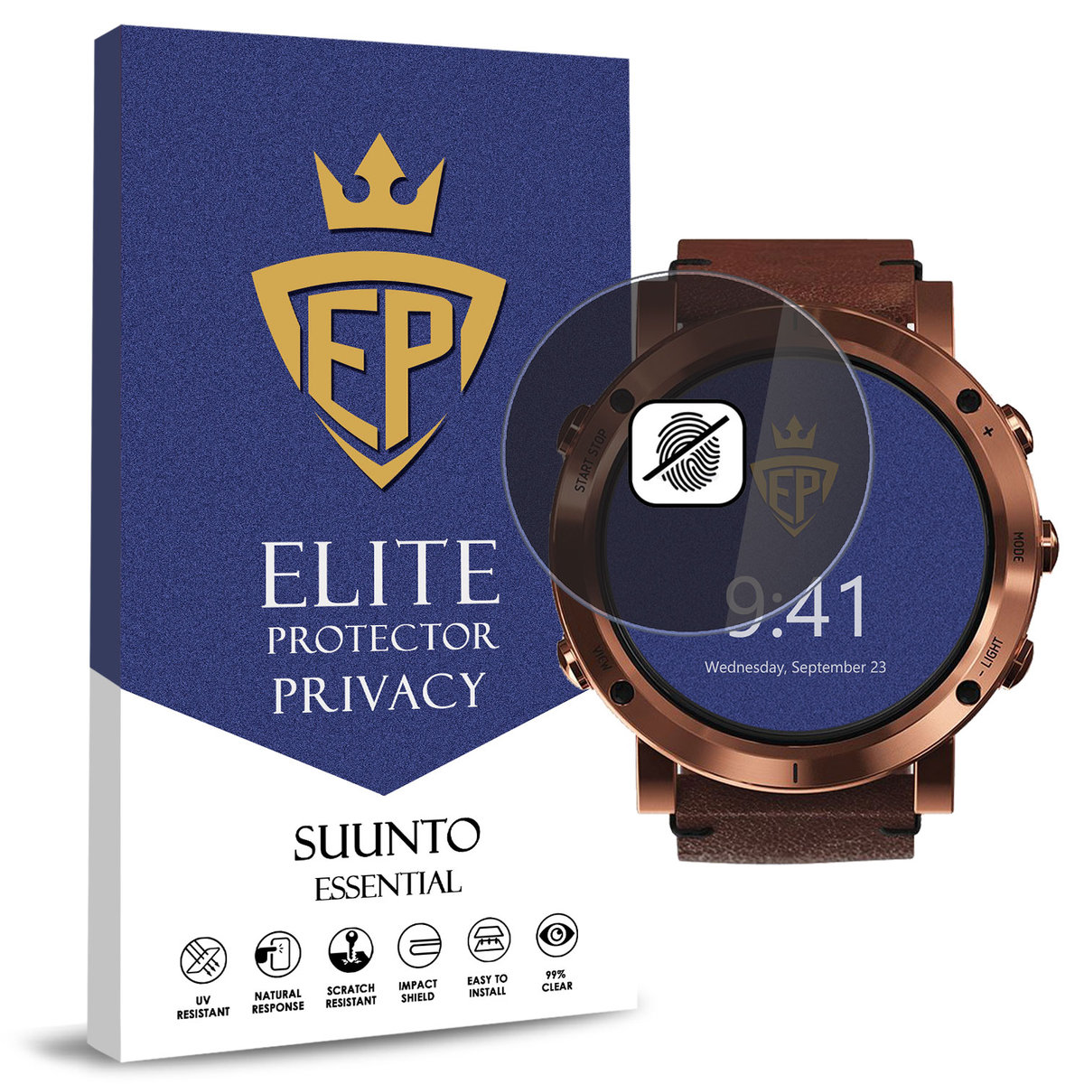 FOLIA 5D PRYWATYZUJĄCA SZKŁO ANTI-SPY DO SUUNTO ESSENTIAL CAŁY EKRAN