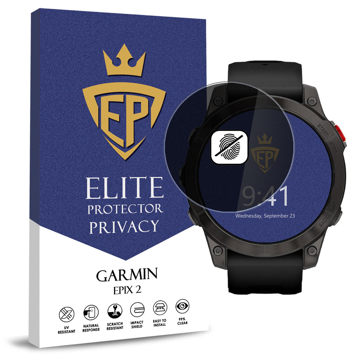 FOLIA 5D PRYWATYZUJĄCA SZKŁO ANTI-SPY DO GARMIN EPIX 2 CAŁY EKRAN