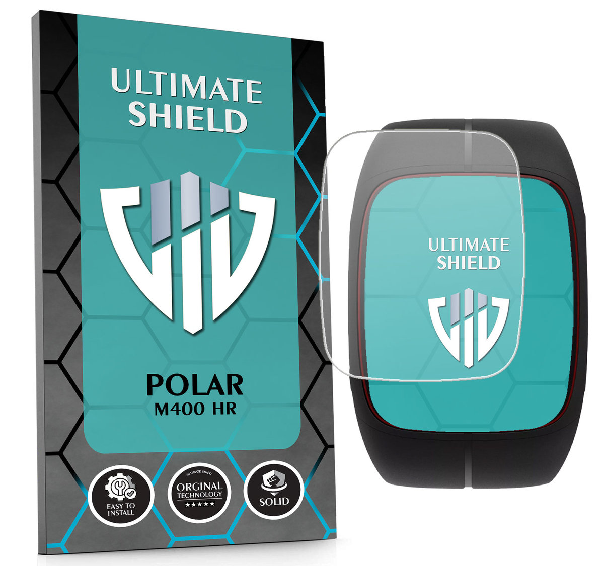 SZKŁO HYBRYDOWE SZKIEŁKO OCHRONNE NA SMARTWATCH ZEGAREK DO POLAR M400 HR