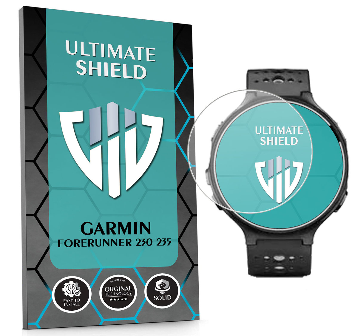 SZKŁO HYBRYDOWE SZKIEŁKO OCHRONNE NA SMARTWATCH GARMIN FORERUNNER 230 235