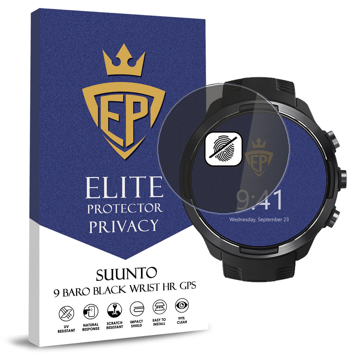 FOLIA 5D PRYWATYZUJĄCA SZKŁO ANTI-SPY DO SUUNTO 9 BARO BLACK WRIST HR GPS