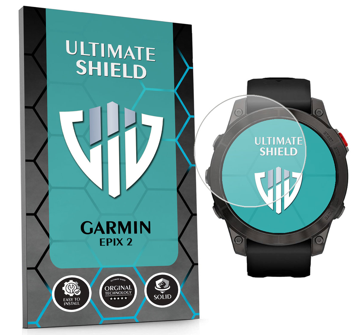 SZKŁO HYBRYDOWE SZKIEŁKO OCHRONNE NA SMARTWATCH ZEGAREK DO GARMIN EPIX 2