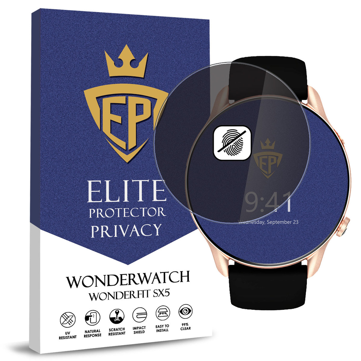 SZKŁO 5D PRYWATYZUJĄCE MATOWE ANTI-SPY WONDERWATCH WONDERFIT SX5 CAŁY EKRAN