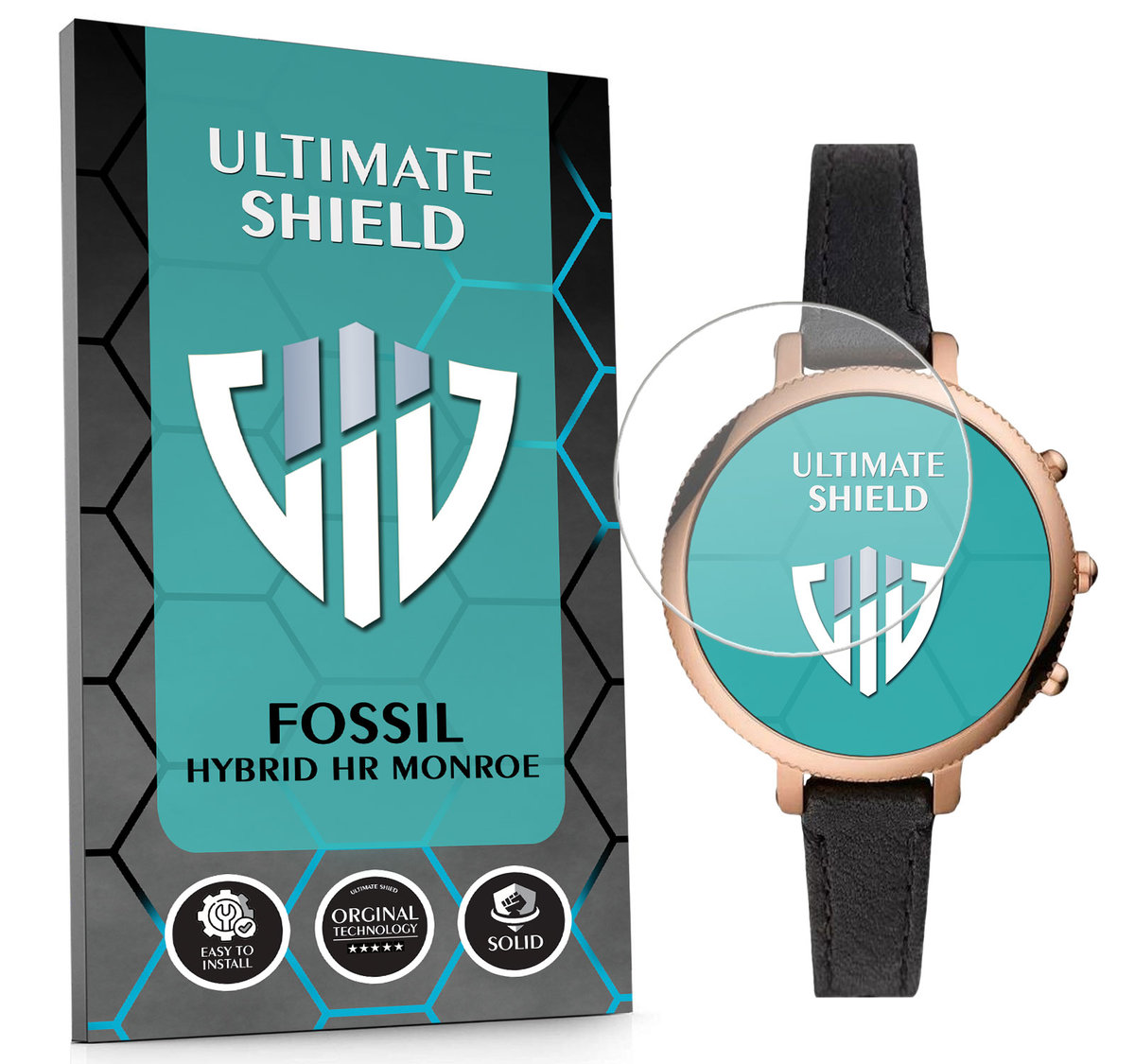 SZKŁO HYBRYDOWE SZKIEŁKO OCHRONNE NA SMARTWATCH DO FOSSIL HYBRID HR MONROE