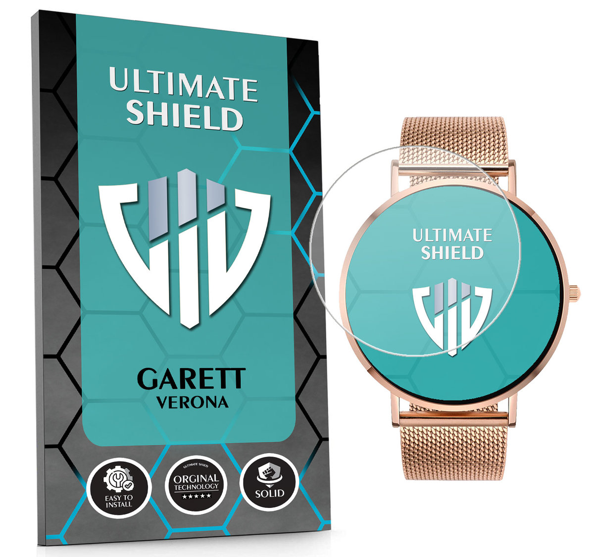 SZKŁO HYBRYDOWE SZKIEŁKO OCHRONNE NA SMARTWATCH ZEGAREK DO GARETT VERONA
