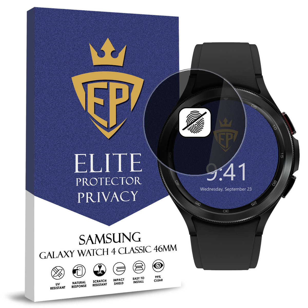 FOLIA 5D PRYWATYZUJĄCA SZKŁO ANTI-SPY DO SAMSUNG WATCH 4 CLASSIC 46MM