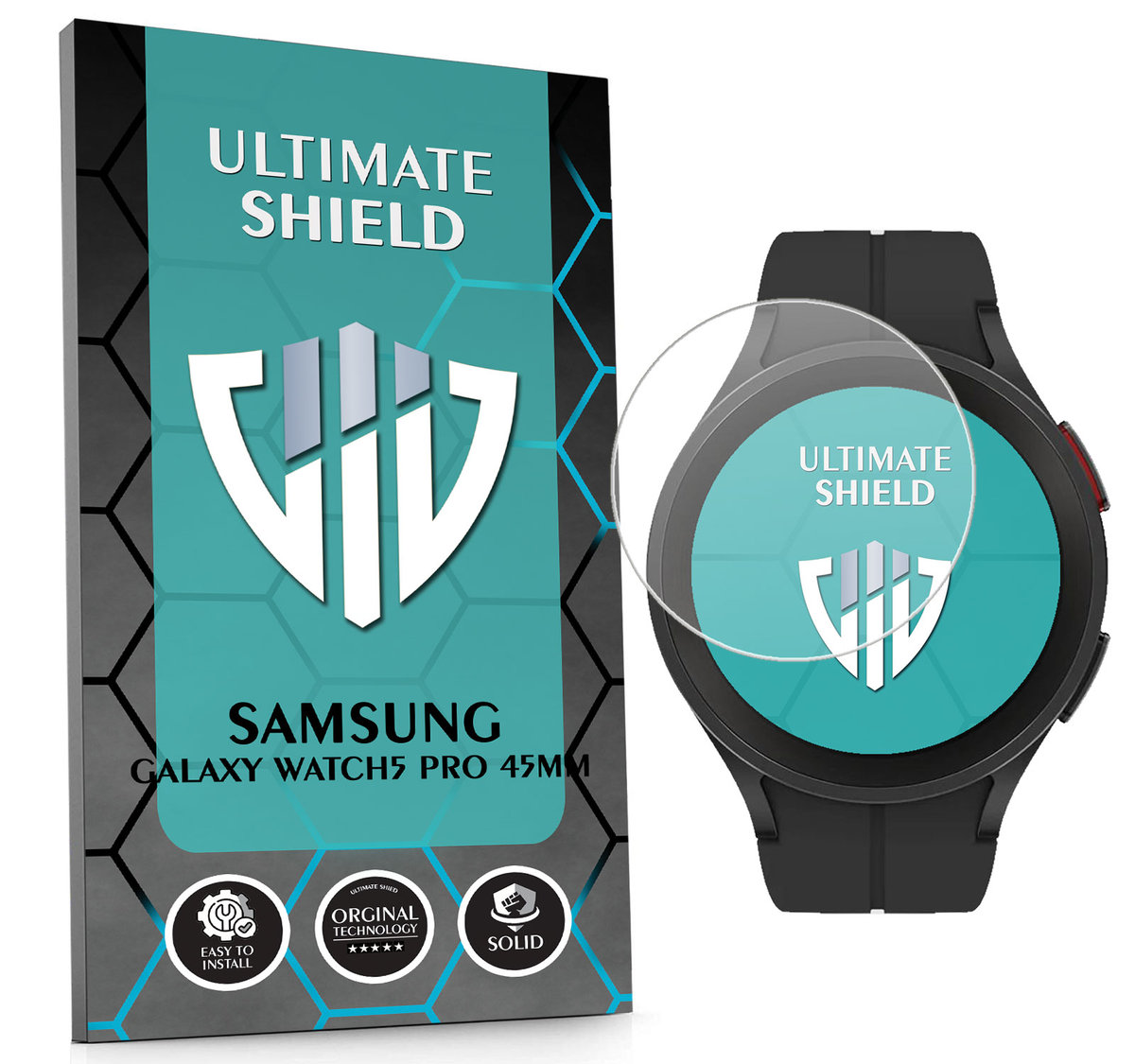 SZKŁO HYBRYDOWE SZKIEŁKO OCHRONNE NA SMARTWATCH DO SAMSUNG WATCH5 PRO 45MM