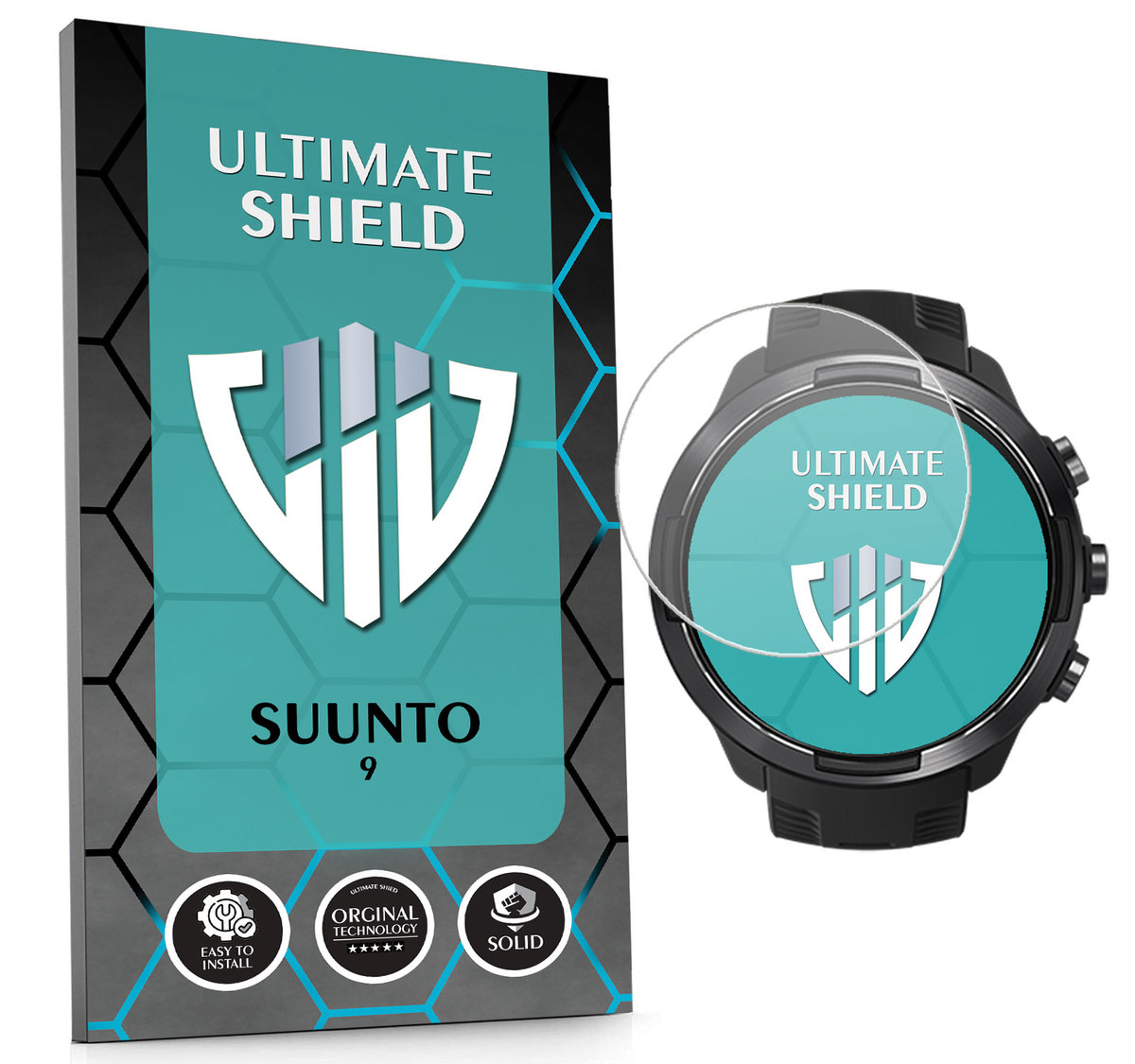 SZKŁO HYBRYDOWE SZKIEŁKO OCHRONNE NA SMARTWATCH ZEGAREK DO SUUNTO 9