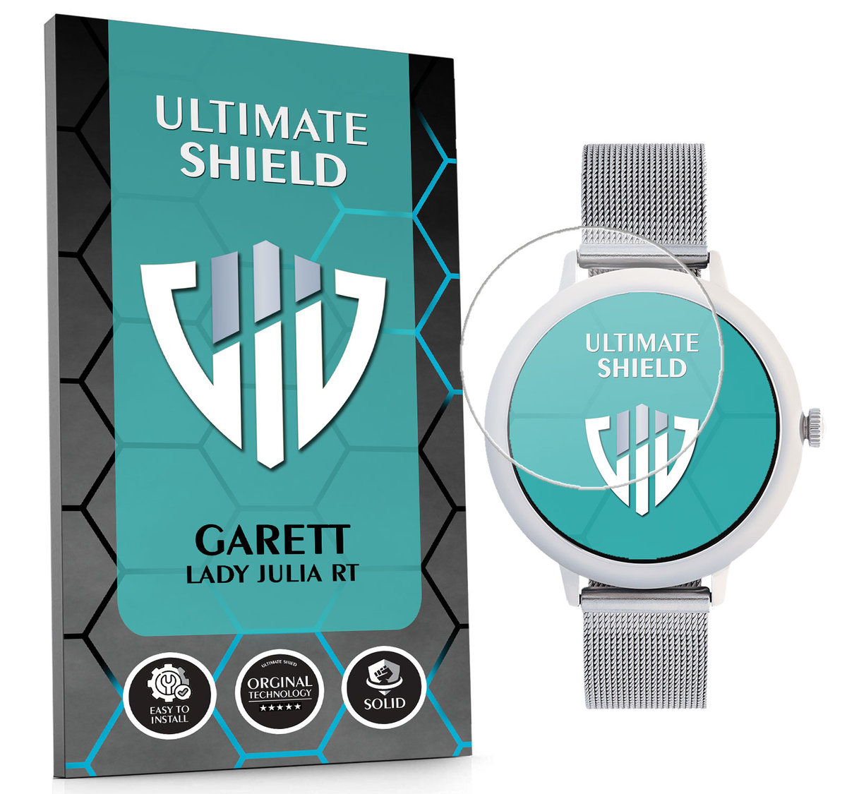 SZKŁO HYBRYDOWE SZKIEŁKO OCHRONNE NA SMARTWATCH DO GARETT LADY JULIA RT