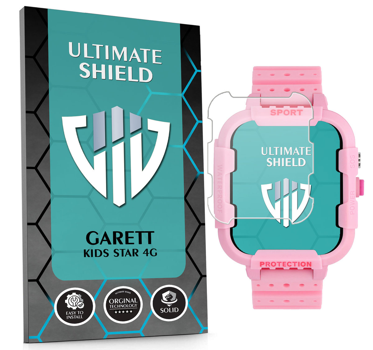 SZKŁO HYBRYDOWE SZKIEŁKO OCHRONNE NA SMARTWATCH DO GARETT KIDS STAR 4G