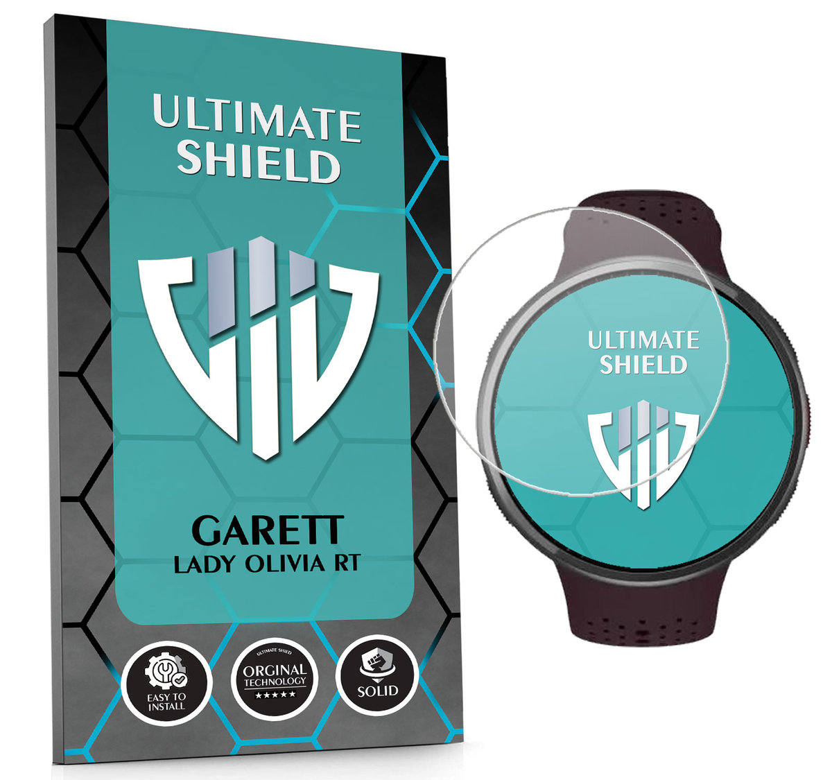 SZKŁO HYBRYDOWE SZKIEŁKO OCHRONNE NA SMARTWATCH DO GARETT LADY OLIVIA RT