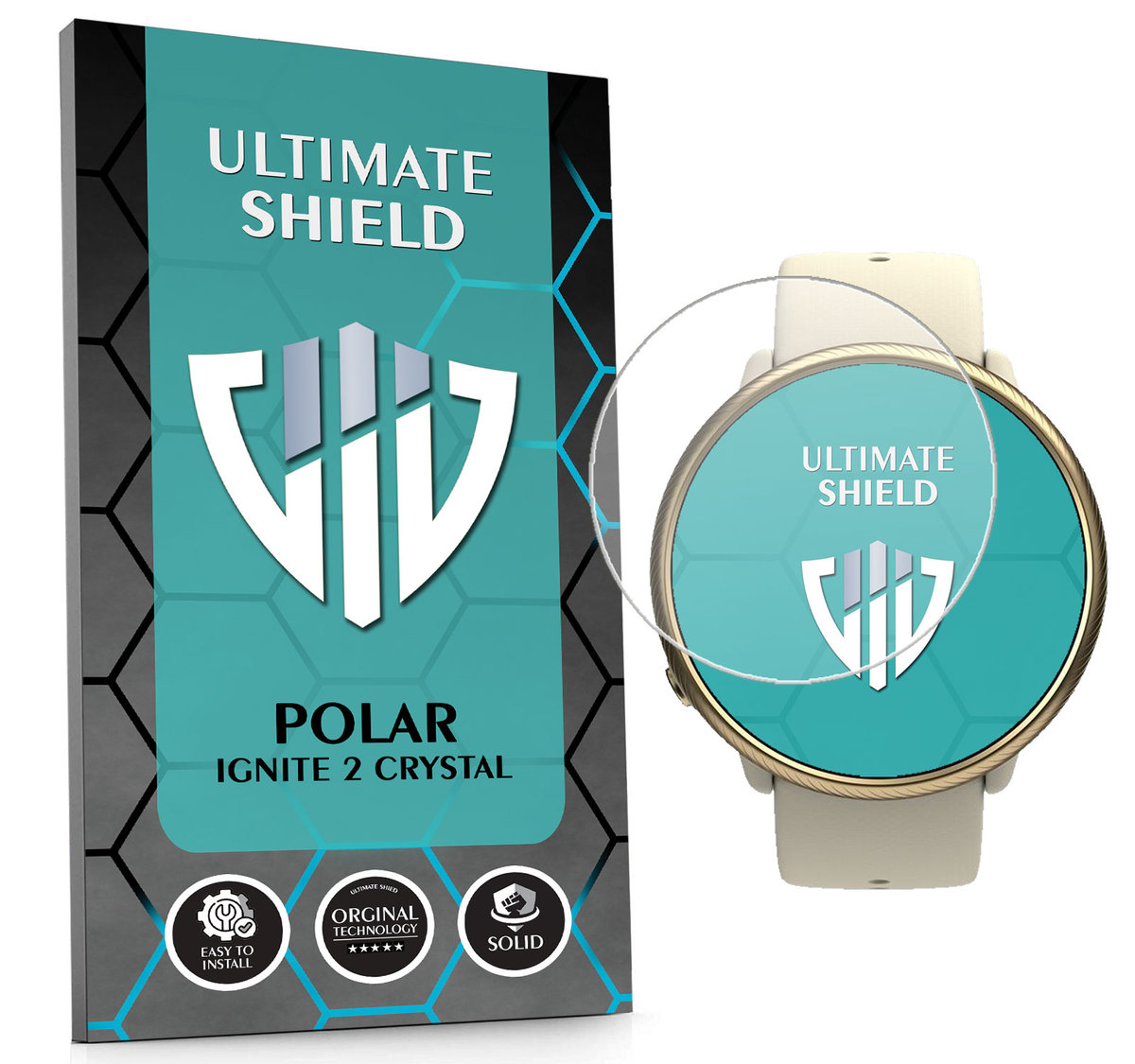 SZKŁO HYBRYDOWE SZKIEŁKO OCHRONNE NA SMARTWATCH DO POLAR IGNITE 2 CRYSTAL