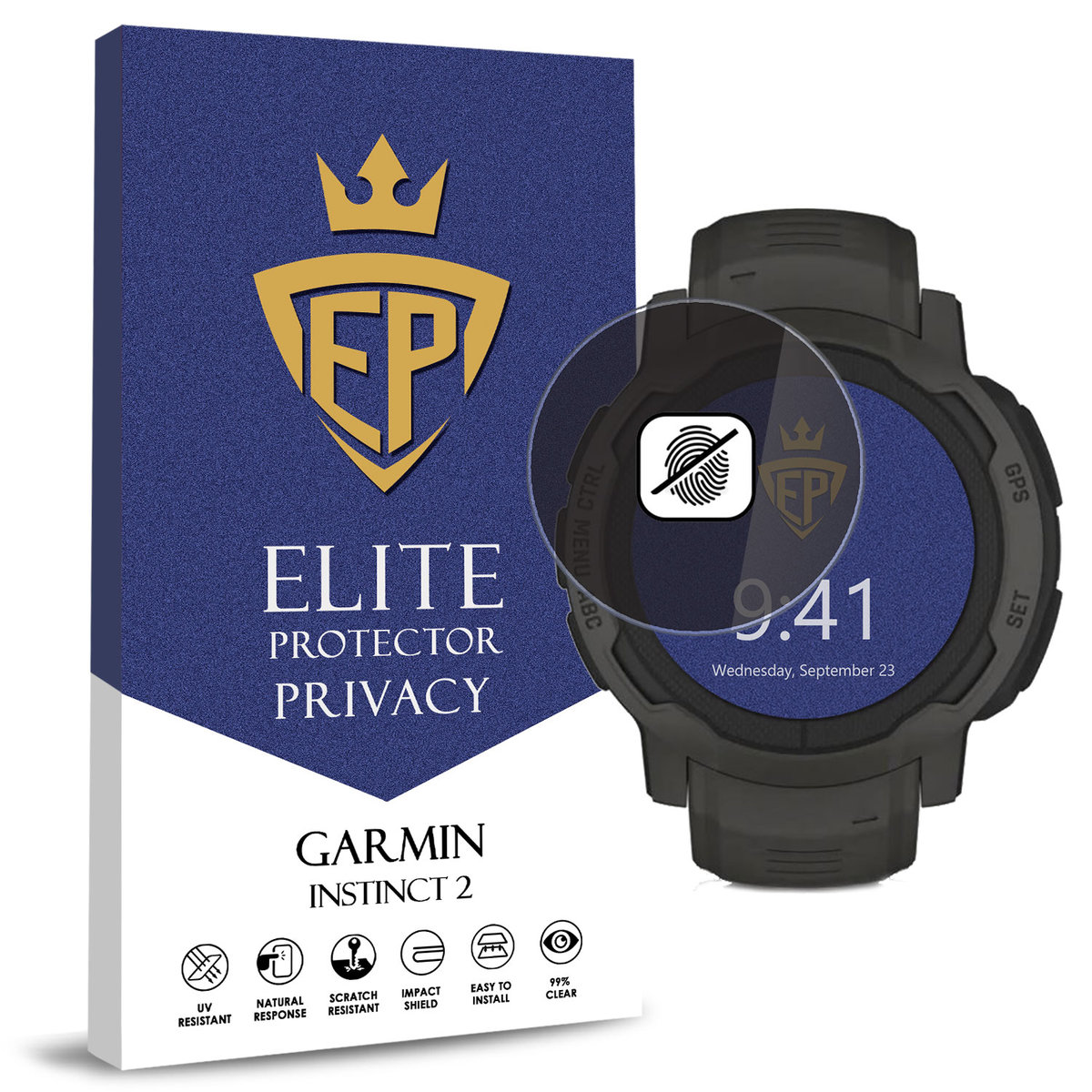 FOLIA 5D PRYWATYZUJĄCA SZKŁO ANTI-SPY DO GARMIN INSTINCT 2 CAŁY EKRAN