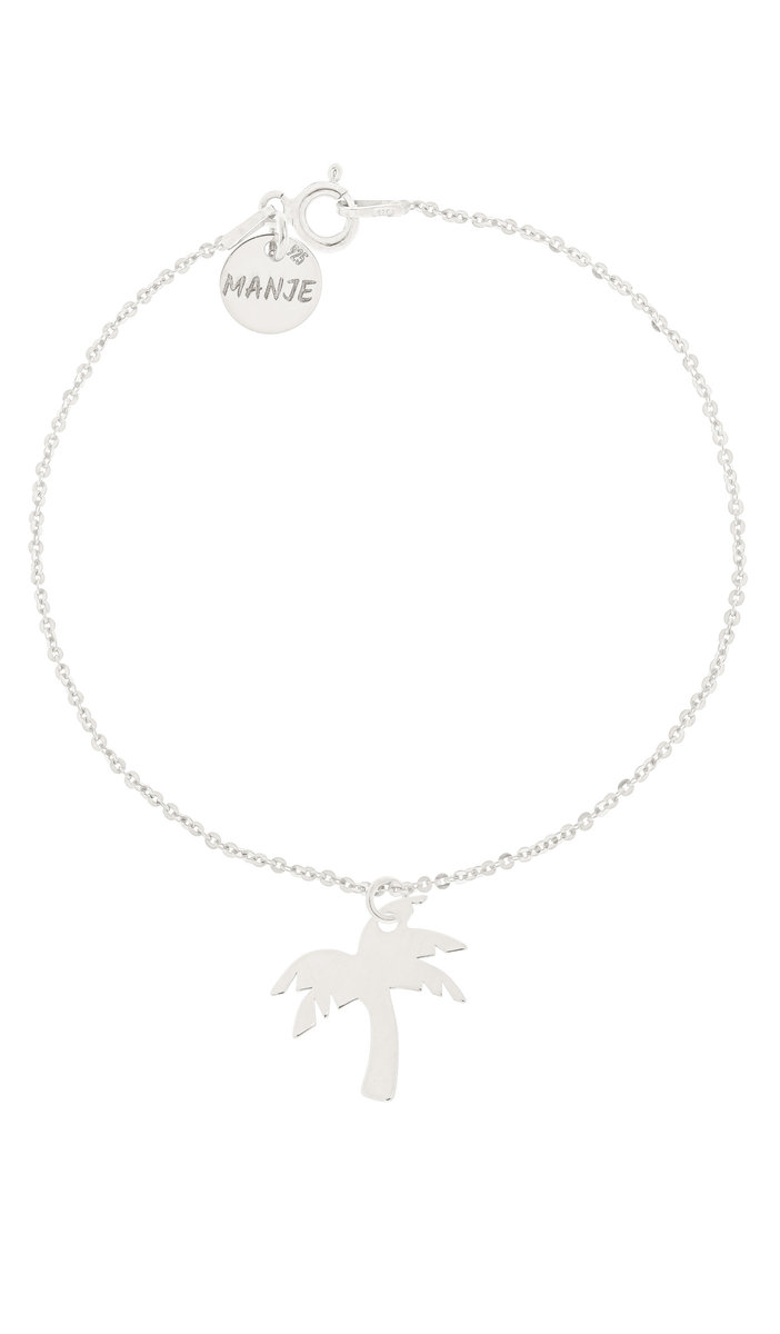 Srebrna bransoletka z palmą