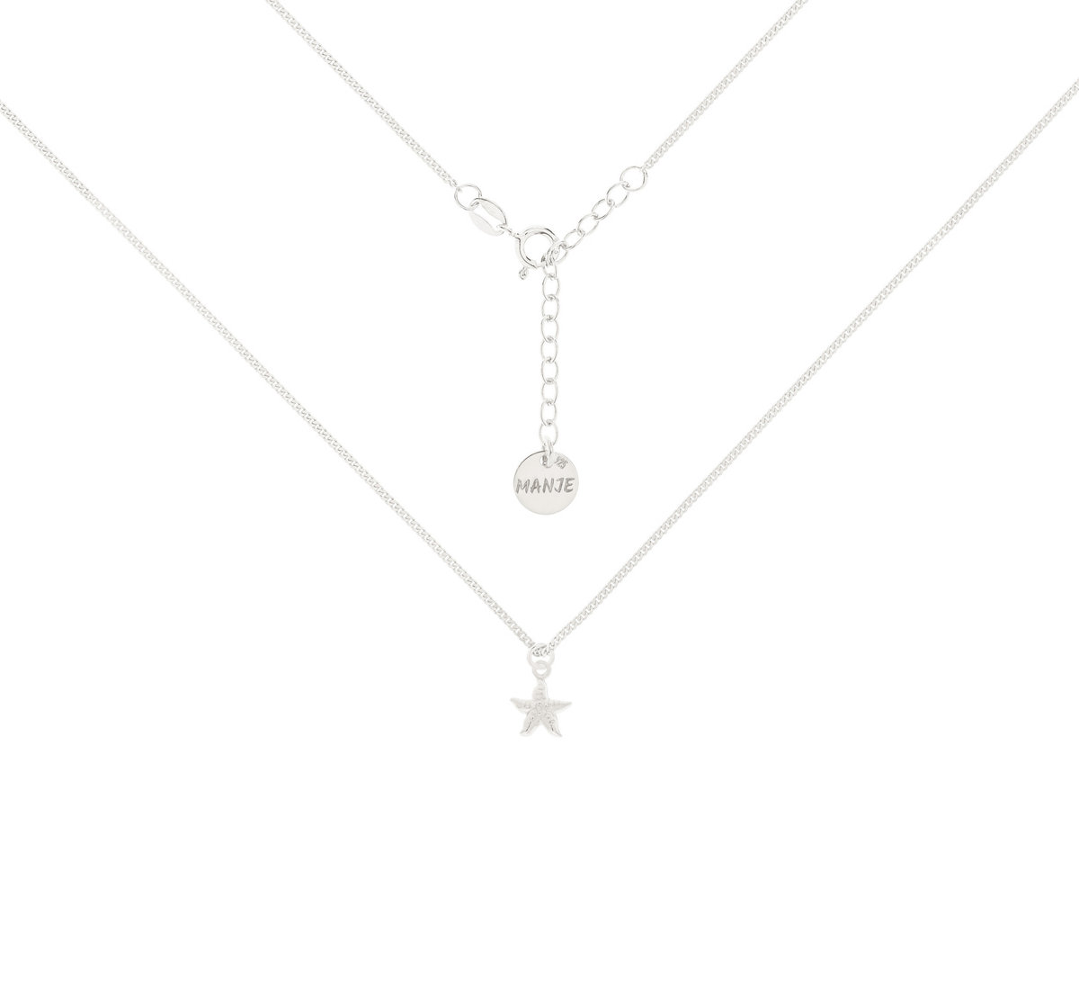 Srebrny choker pancerka z rozgwiazdą