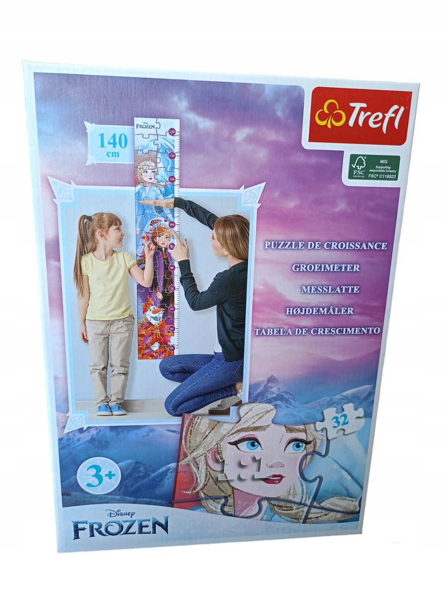Puzzle 32 el Trefl Miarka Wzrostu / Disney Frozen 93355