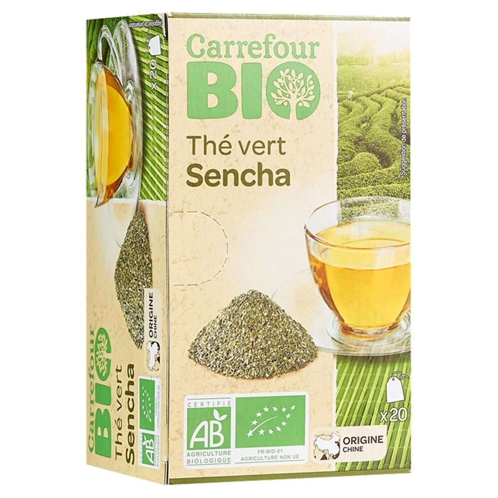 Carrefour Bio Ekologiczna zielona herbata sencha 30 g (20 x 1,5 g)