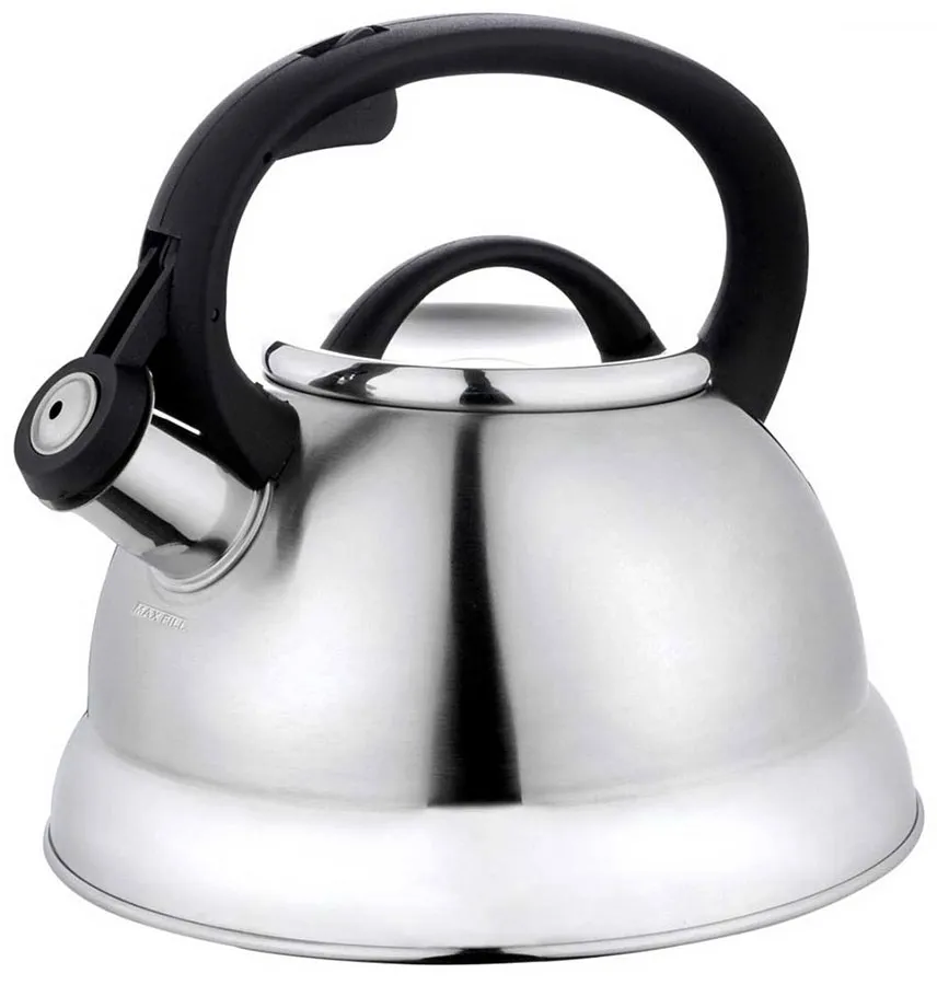 Tradycyjny srebrny czajnik z gwizdkiem 2,3L W3-C94
