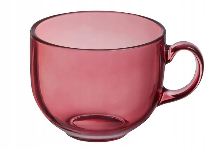 Luminarc Duża Filiżanka Jumbo Czerwona Do Kawy Herbaty Duży Kubek 500 Ml