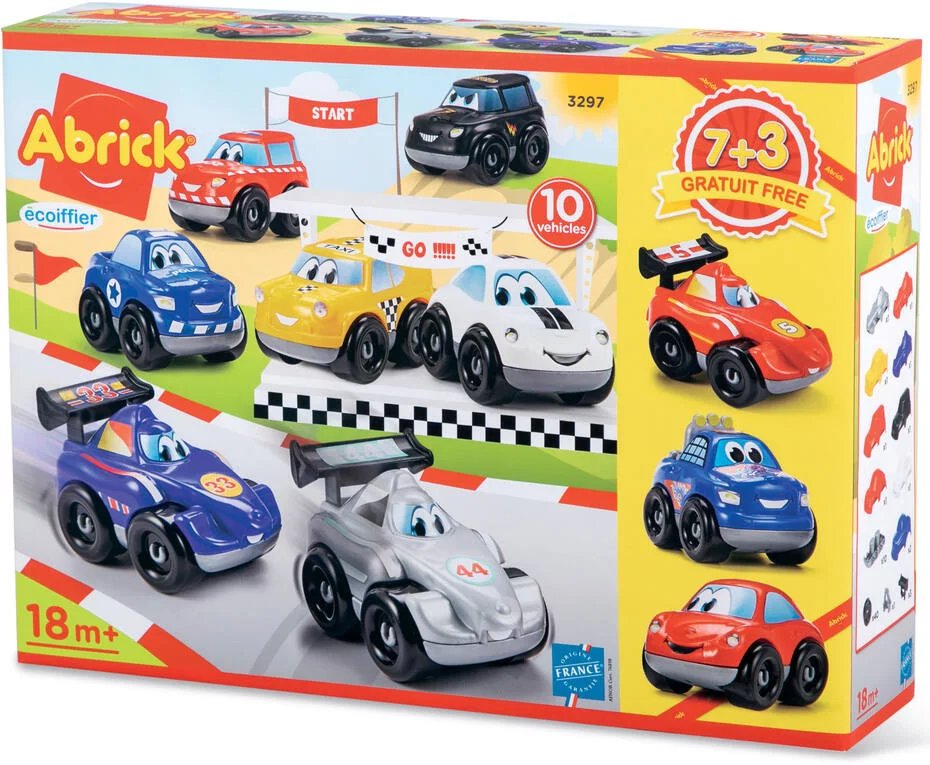 ABRICK Zestaw 10 Pojazdów Miejskich 7600003297