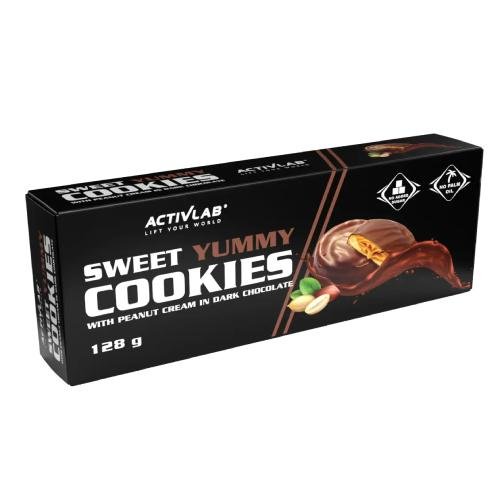 ACTIVLAB Sweet Yummy Cookies ciasteczka czekoladowo - orzechowe, 128g