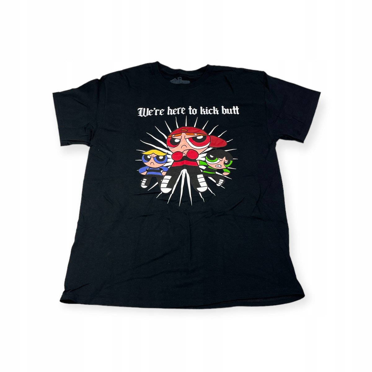 Koszulka T-shirt męski okrągły dekolt SPENCER'S POWER PUFF L