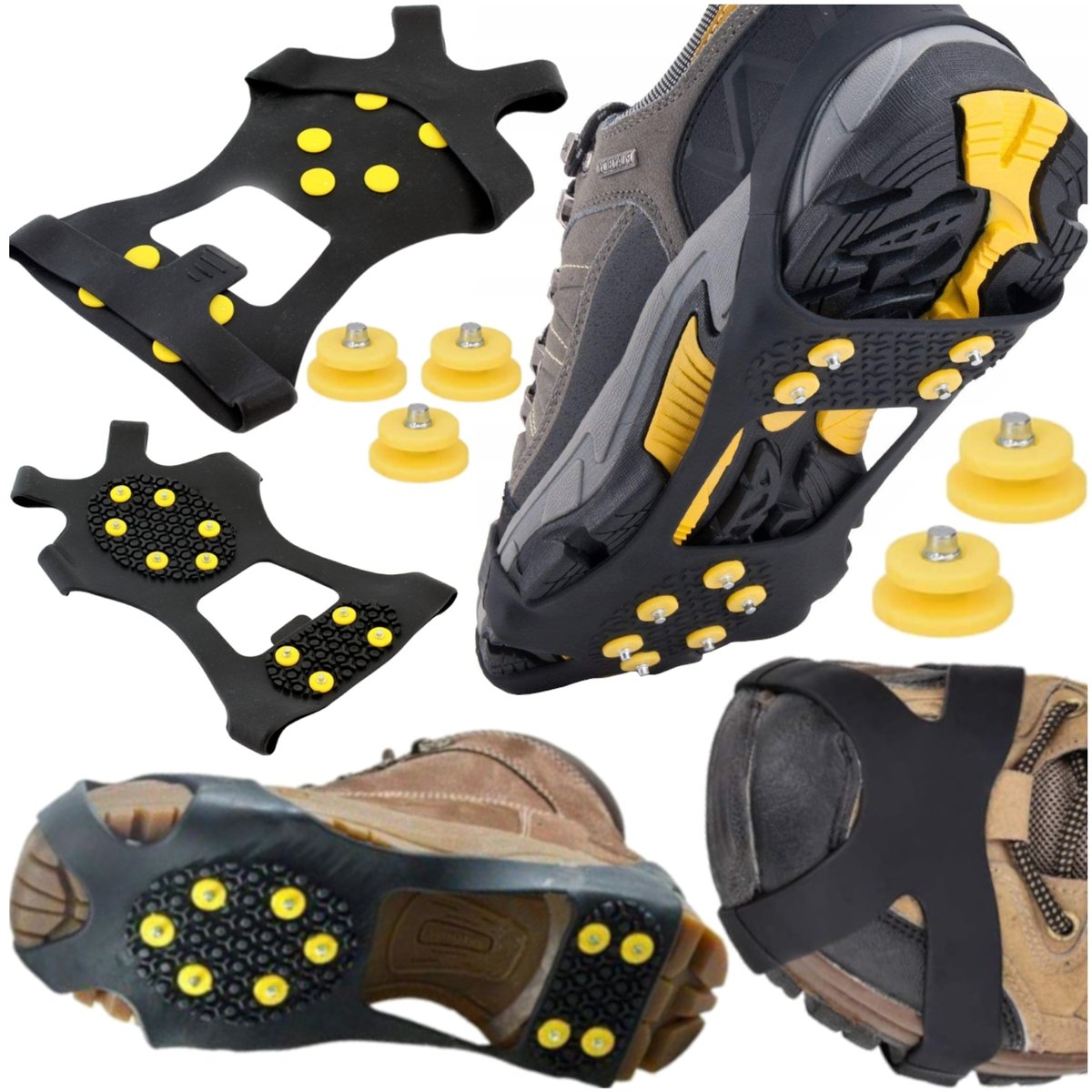 NAKŁADKI ANTYPOŚLIZGOWE NA BUTY RACZKI RAKI STAL HARTOWANA 39-45