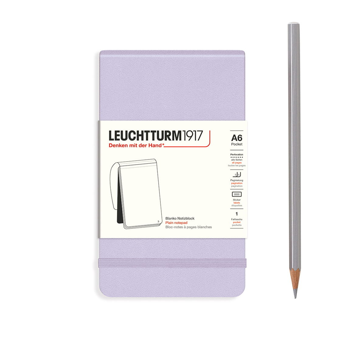 Notatnik Reporterski Leuchtturm1917 Pocket A6 Gładki Lilac