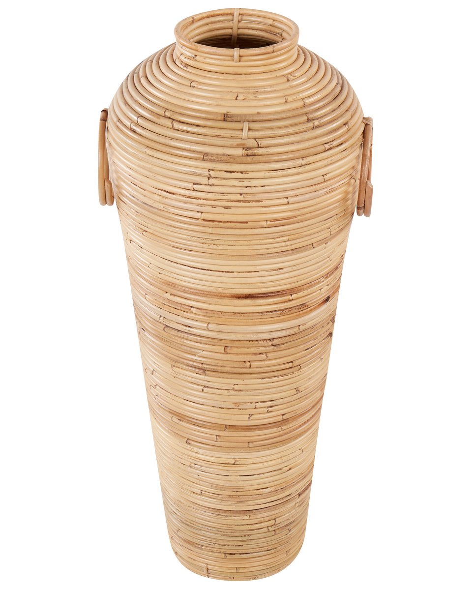 Rattan Wazon dekoracyjny 70 cm Naturalny ELATIA