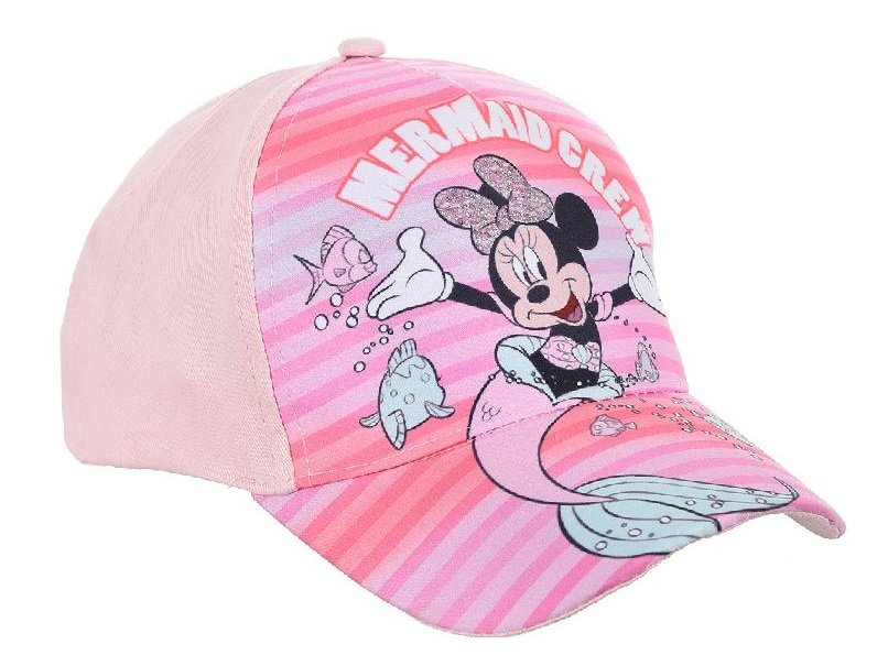 Różowa czapka z daszkiem Disney Myszka Minnie rozmiar 54 cm