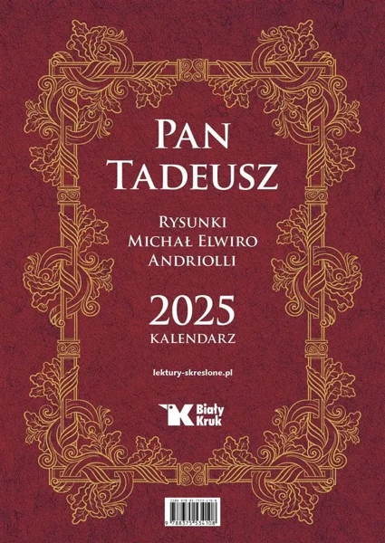 Kalendarz 2025 Pan Tadeusz - Michał Elwiro Andriolli