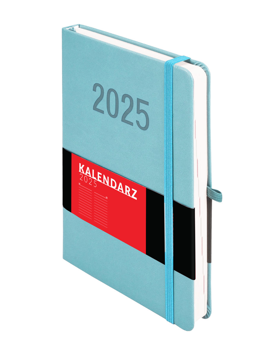 Kalendarz 2025, A5, błękitny
