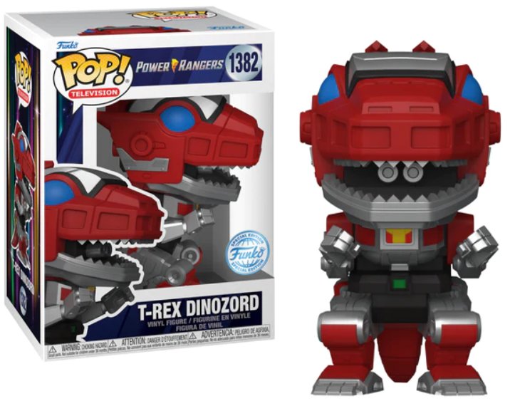funko pop! power rangers 30th tv 1382 t-red dinozord figurka