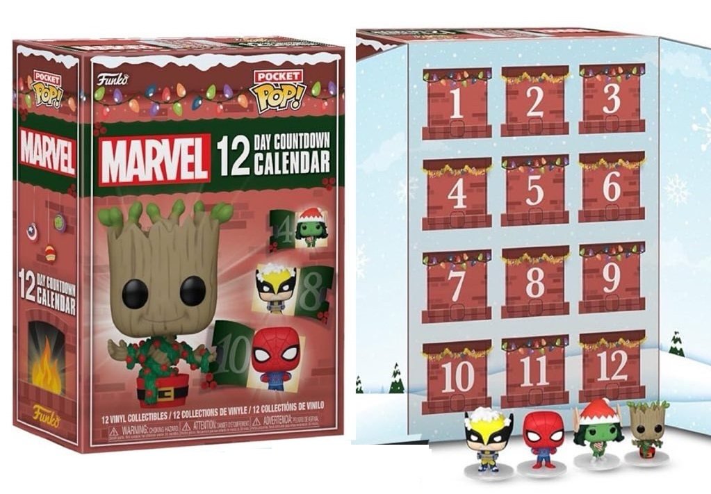 marvel - 12 days kalendarz adwentowy funko pop! countdown calendar