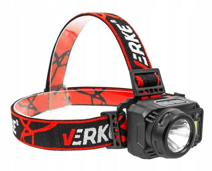Verke V87555 Latarka Czołowa Led Cob 350 Lm + 120 Lm 1200mah Czujnik Ruchu
