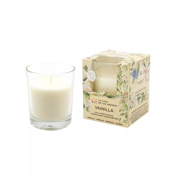 ﻿LA CALA CASA DE LOS AROMAS Świeca zapachowa w szkle WANILIA, 140 g