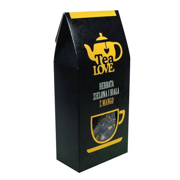 ﻿Herbata Tea LOVE zielona i biała z mango liściasta