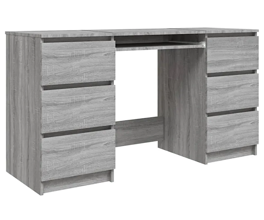 Elior Minimalistyczne w kolorze biurko szarego dębu T0-A89