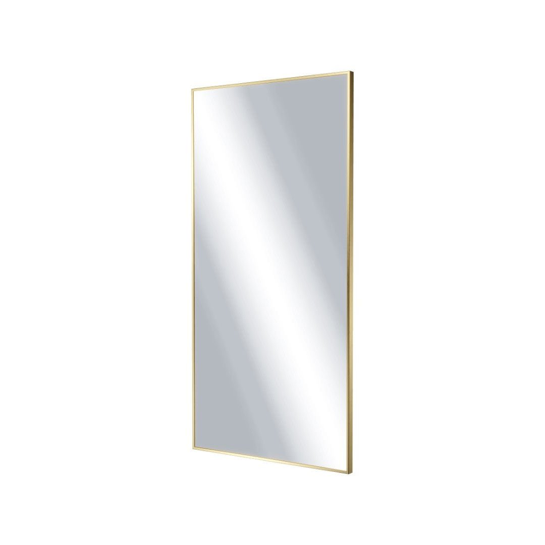 Lustro łazienkowe prostokątne 100x50 cm Excellent Kuadro w ramie złoty szczotkowany DOEX.KU100.050.GB