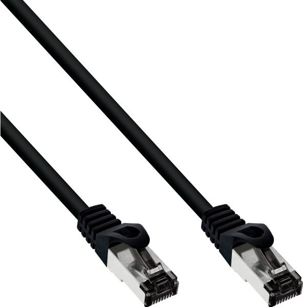 InLine INLINE Patchkabel Cat.8.1 S/FTP PiMf 2000MHz halogenfrei Kupfer schwarz 7,5m