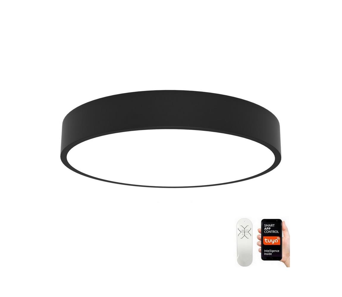 Immax NEO 07203L-LED Plafon ściemnialny RONDATE 65W/230V Tuya czarny + pilot