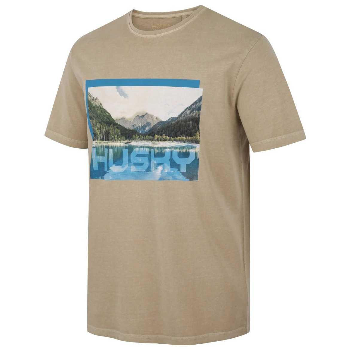 Koszulka męska Husky Tee Lake M Rozmiar: M / Kolor: beżowy