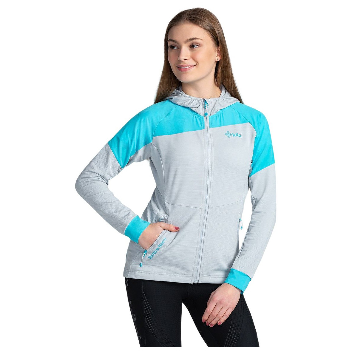 Bluza damska Kilpi Memphis Rozmiar: M / Kolor: szary/niebieski