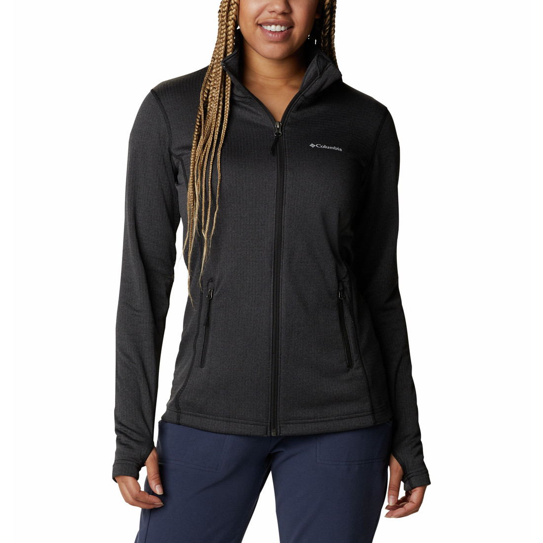 Bluza damska Columbia W Park View Grid Fleece Full Zip Rozmiar: M / Kolor: czarny
