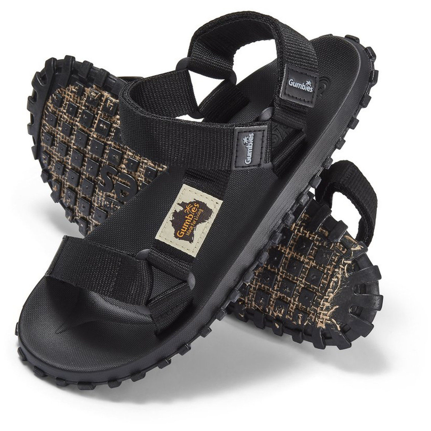 Sandały Gumbies Scrambler Sandals - Black Rozmiar butów (UE): 44 / Kolor: czarny/szary
